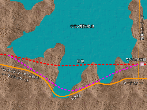 Rushworth Railway Waranga Station map